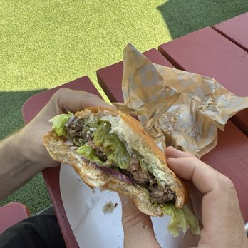 Gott's St. Helena - Green Chile Cheeseburger - Burgers Near Me - Saint Helena, California Gott's St. Helena - Green Chile Cheeseburger - Burgers Near Me - Saint Helena, California