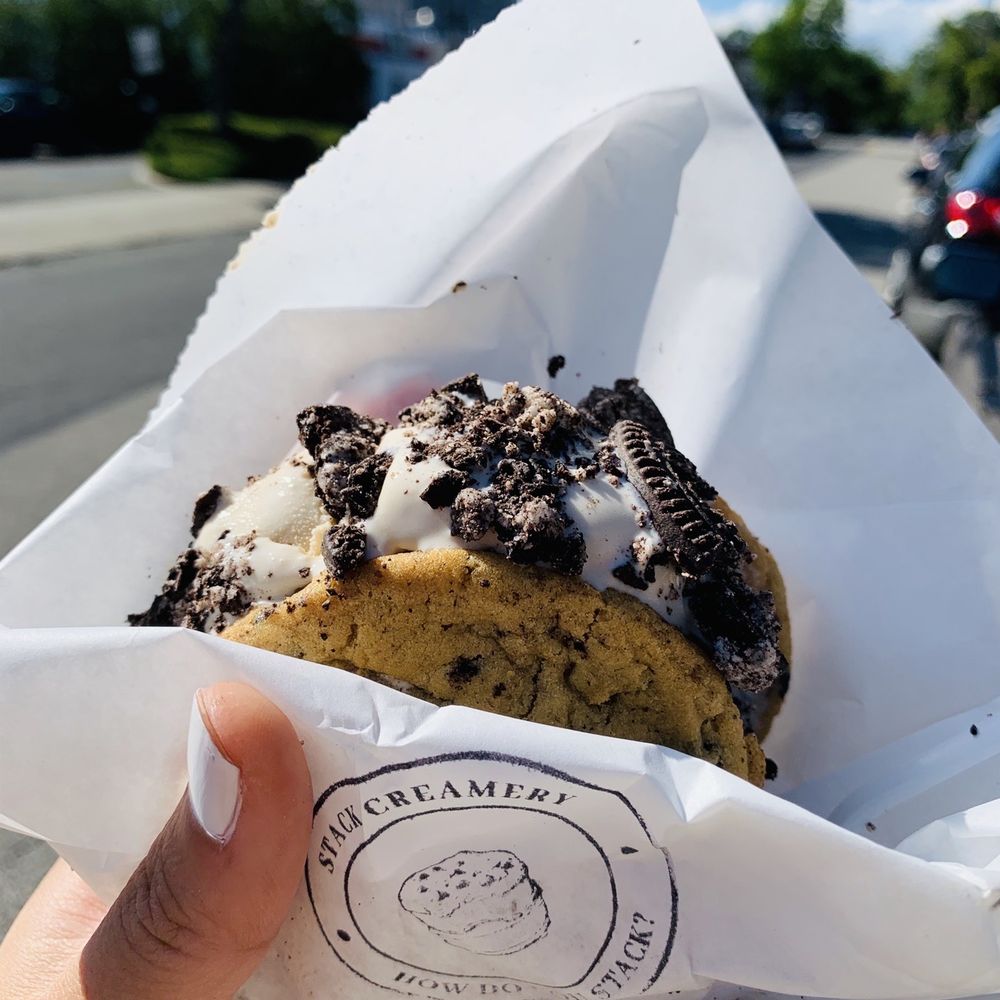 Stack Creamery - Hazelnut ice cream with Oreo cookies and Oreo crumbles - Desserts Near Me - Westwood, New Jersey Stack Creamery - Hazelnut ice cream with Oreo cookies and Oreo crumbles - Desserts Near Me - Westwood, New Jersey