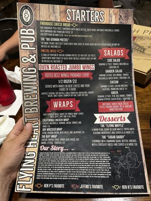 Menu photo 4 Flying Heart Brewing & Pub Natchitoches, LA
