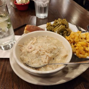 Hope Valley Diner - Chicken and dumplings, mac and cheese, string beans, roll. - Diners Near Me - Durham, North Carolina Hope Valley Diner - Chicken and dumplings, mac and cheese, string beans, roll. - Diners Near Me - Durham, North Carolina