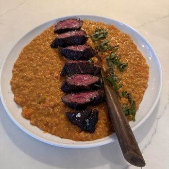 Mockingbird Bar + Garden - Hangar steak over Risotto - Cocktail Bars Near Me - East Dundee, Illinois Mockingbird Bar + Garden - Hangar steak over Risotto - Cocktail Bars Near Me - East Dundee, Illinois