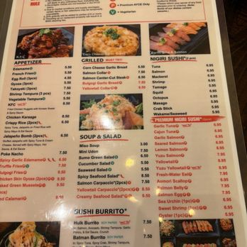 Sumo AYCE Sushi - New menus have changed for the worst - Japanese Near Me - Honolulu, Hawaii Sumo AYCE Sushi - New menus have changed for the worst - Japanese Near Me - Honolulu, Hawaii