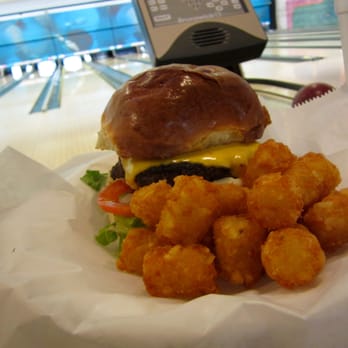 Lebowski's Grill - The Dude (add cheese) with Tots. - Burgers Near Me - Austin, Texas Lebowski's Grill - The Dude (add cheese) with Tots. - Burgers Near Me - Austin, Texas