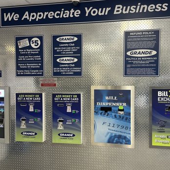 Grande Laundry Place - Machines to load "laundry card" - Laundromat Near Me - San Marcos, California Grande Laundry Place - Machines to load "laundry card" - Laundromat Near Me - San Marcos, California