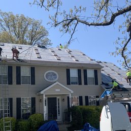 Roof in progress - underlayment being finished