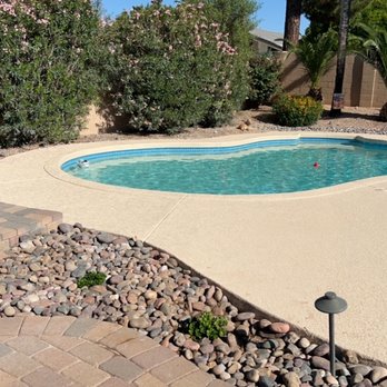 Arizona Acrylic Decks - The new deck transformed the pool. - Masonry/Concrete Near Me Arizona Acrylic Decks - The new deck transformed the pool. - Masonry/Concrete Near Me