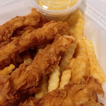Wings n Philly Bistro - Chicken fingers and fries with honey mustard - Chicken Wings Near Me - Norcross, Georgia