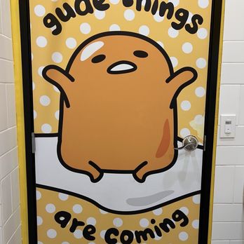 Gudetama Cafe - Restroom door - Cafes Near Me - Buena Park, California Gudetama Cafe - Restroom door - Cafes Near Me - Buena Park, California
