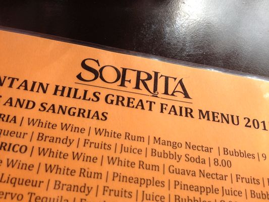 Menu photo 3 Sofrita Fountain Hills, AZ