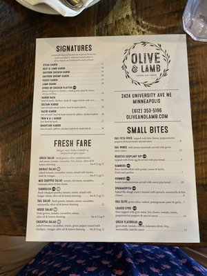 Menu photo 4 Olive & Lamb Minneapolis, MN