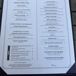 Happy hour menu Happy hour menu