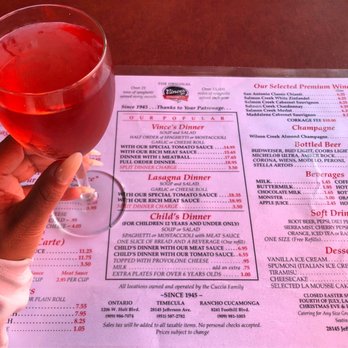 Vince's Spaghetti Express - Italian Near Me - Temecula, California Vince's Spaghetti Express - Italian Near Me - Temecula, California