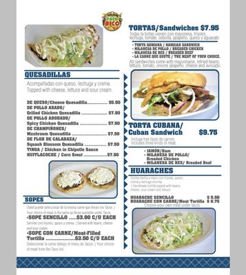 Menu photo 5 Taco Rico Hyattsville, MD