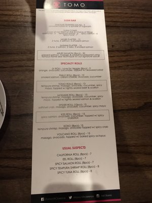Menu photo 7 Tomo Ottawa, ON Menu photo 7 Tomo Ottawa, ON