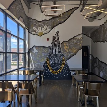 The Cocky Rooster - a mural in a restaurant - Chicken Wings Near Me - Richmond, Virginia