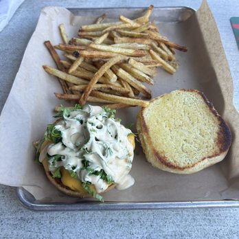 Keg & Cow - Burger with fries - American Near Me - Cape Coral, Florida