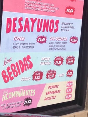 Menu photo 1 La Gorda El Paso, TX