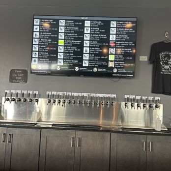 Black and Gray Brewing - The selection of libations...... - Breweries Near Me - East Dundee, Illinois