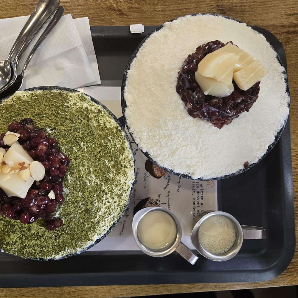 Snow Bowl - Matcha Bingsu and Original milk Bingsu - Bubble Tea Near Me - Newark, California Snow Bowl - Matcha Bingsu and Original milk Bingsu - Bubble Tea Near Me - Newark, California