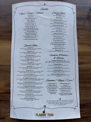 Menu photo 3 Flamin’ Thai Minneapolis, MN