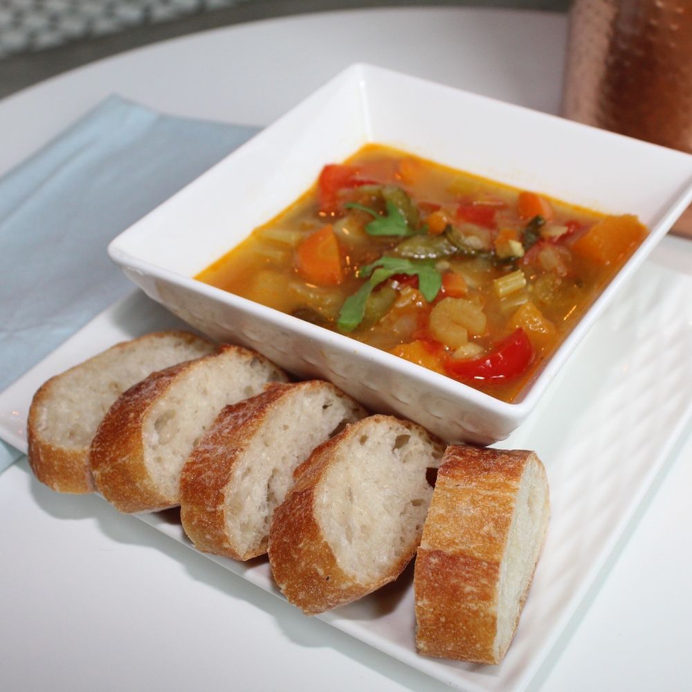 Cafe Esme - Chipotle vegetable soup - changes daily, made that AM! - Coffee & Tea Near Me - Jersey City, New Jersey Cafe Esme - Chipotle vegetable soup - changes daily, made that AM! - Coffee & Tea Near Me - Jersey City, New Jersey