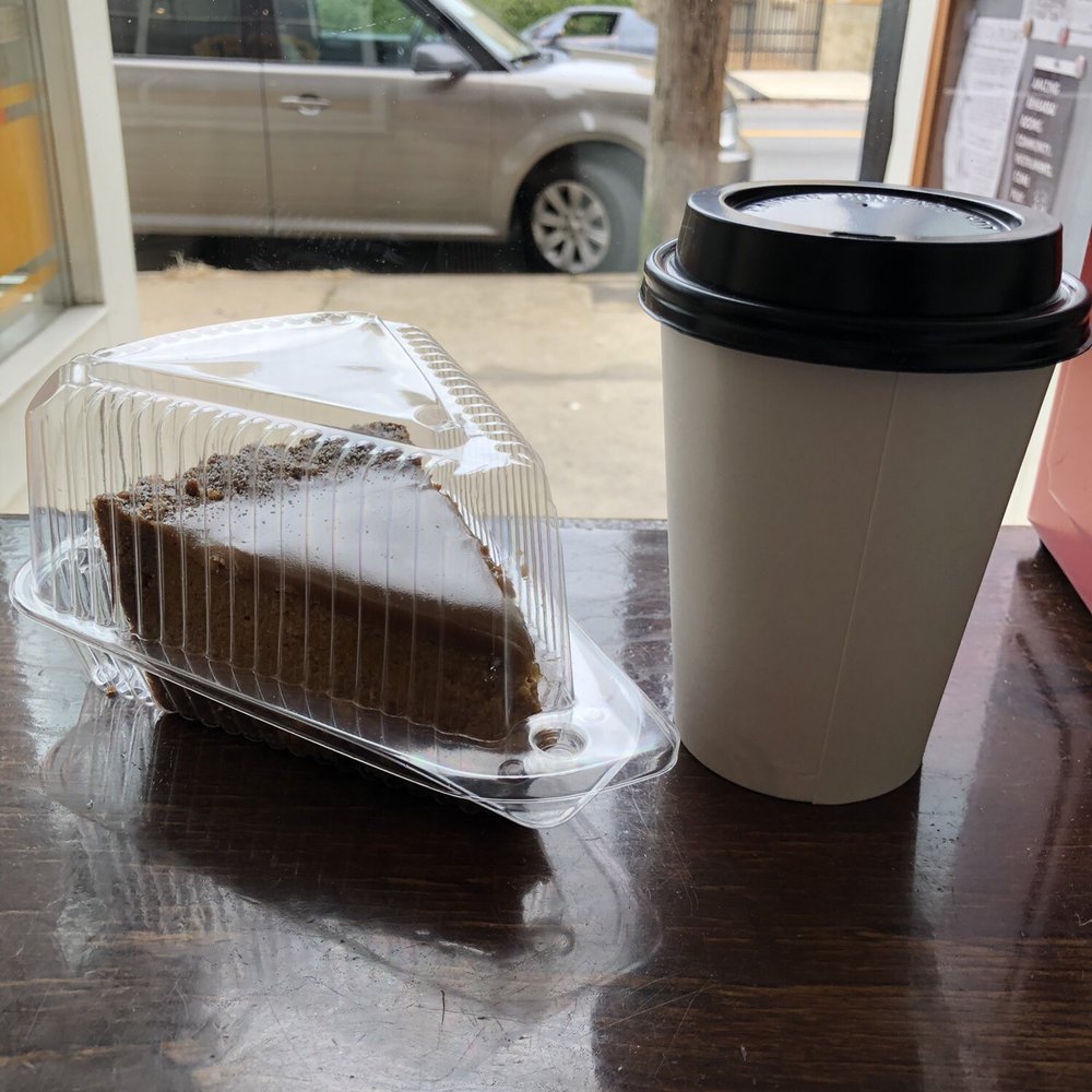 Proper Pie - Pumpkin, caramel pie and a small coffee - Desserts Near Me - Richmond, Virginia Proper Pie - Pumpkin, caramel pie and a small coffee - Desserts Near Me - Richmond, Virginia