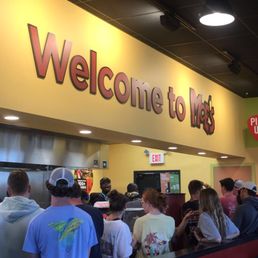 The line for the grand opening