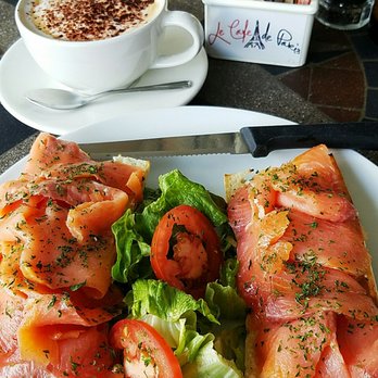 Le Cafe De Paris - Awesome Nova Salmon platter...melts in your mouth! - Coffee & Tea Near Me - Orlando, Florida Le Cafe De Paris - Awesome Nova Salmon platter...melts in your mouth! - Coffee & Tea Near Me - Orlando, Florida