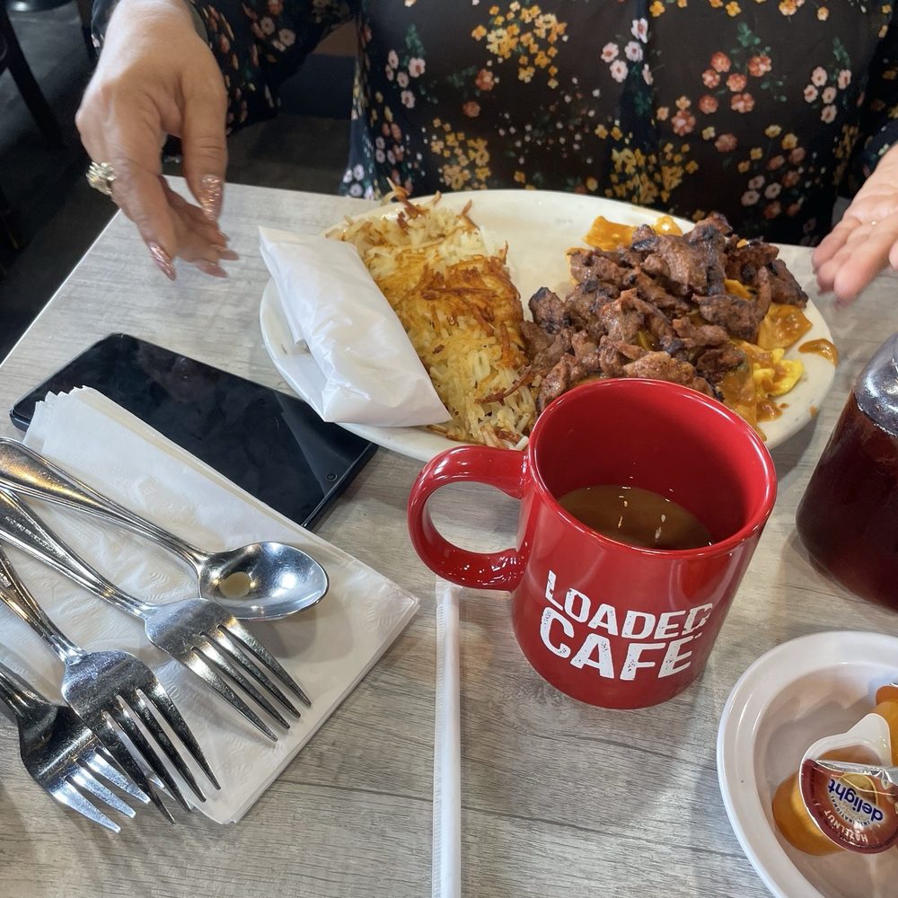 Loaded Cafe - Long Beach - My $22 plate breakfast plate. - American Near Me - Long Beach, California Loaded Cafe - Long Beach - My $22 plate breakfast plate. - American Near Me - Long Beach, California
