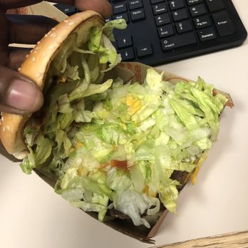 McDonald's - This is what I received NO BACON.  NO LEAF lettuce!  How hard is it to follow directions. - Fast Food Near Me - Boston, Massachusetts