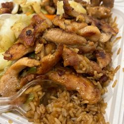 Quickway - Chicken fried rice look so good but they cooked fried rice not done.