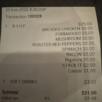 Bomb Chicken Parm - Receipt - Italian Near Me - Johnston, Rhode Island
