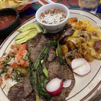 Andrade's Restaurante Mexicano - Carne Asada with Mexican potatoes - Mexican Near Me - Boise, Idaho