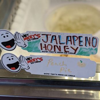 Hey Mikey's Ice Cream - stickers on a display case - Ice Cream & Frozen Yogurt Near Me - Texas City, Texas Hey Mikey's Ice Cream - stickers on a display case - Ice Cream & Frozen Yogurt Near Me - Texas City, Texas