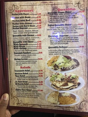 Menu photo 6 Mi Rancho GTO Jacksonville, FL