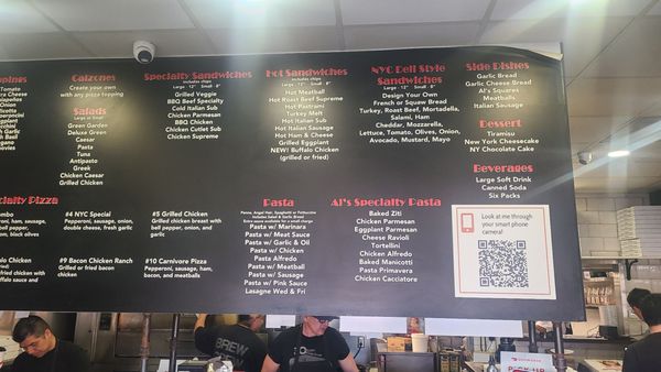 Menu photo 2 Al's New York Cafe Costa Mesa, CA