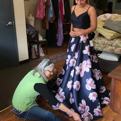 Prom dress hem