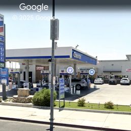 The Chevron station as seen from Google Maps.