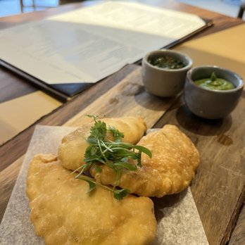 Toro - Sweet Corn Empanada - Latin American Near Me - Denver, Colorado Toro - Sweet Corn Empanada - Latin American Near Me - Denver, Colorado