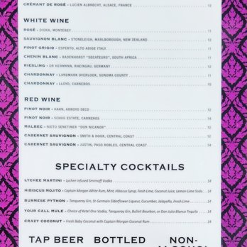 Burma 2 - Drink menu - Burmese Near Me - Walnut Creek, California Burma 2 - Drink menu - Burmese Near Me - Walnut Creek, California