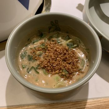 The Dolar Shop - Sauce I made at the sauce bar (mainly sesame sauce, fried shallots, green onions, cilantro) - Chinese Near Me - Bellevue, Washington