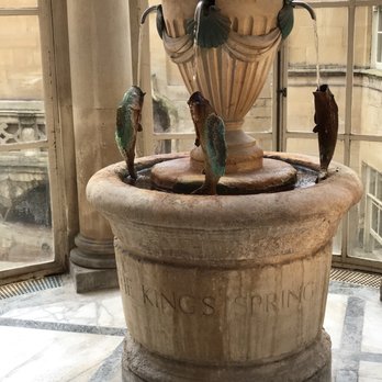 The Pump Room Restaurant - The fountain with water from the hot spring. - British Near Me - Bath, BAS