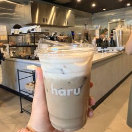 Hojicha sea salt cream