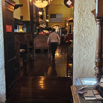 The Old Spaghetti Factory - Looking into part of the restaurant from the Lobby. There are quite a few rooms and spaces. - Italian Near Me - Sacramento, California