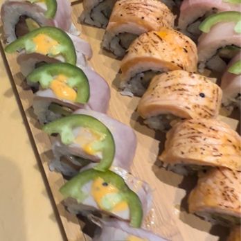 Fishmandu Sushi - House special rolls Sexy Me Firecracker  Bhuddilicious - Sushi Bars Near Me - San Francisco, California