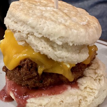 Denver Biscuit Co. - Colfax - Tomahawk biscuit with fried chicken substituted - Sandwiches Near Me - Denver, Colorado