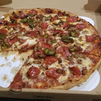 Partons Pizza - Look at that cheesy, greasy goodness! OMG! - Pizza Near Me - Fort Worth, Texas