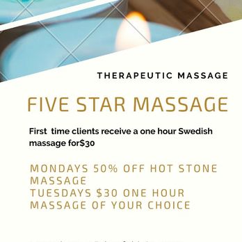 Five Star Massage - Rejuvenating massage - Massage Therapy Near Me - Bakersfield, California