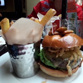 Hard Rock Café Prague - Hamburger and fries. - American Near Me - Prague, Puerto Rico