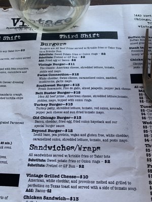 Menu photo 3 Vintage Lounge Chicago, IL